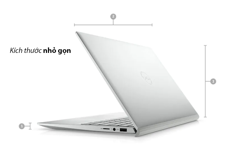 Laptop Dell Inspiron 13 5301 (5301-N3I3016W) (i3-1115G4) (Bạc) | Kích thước nhỏ gọn