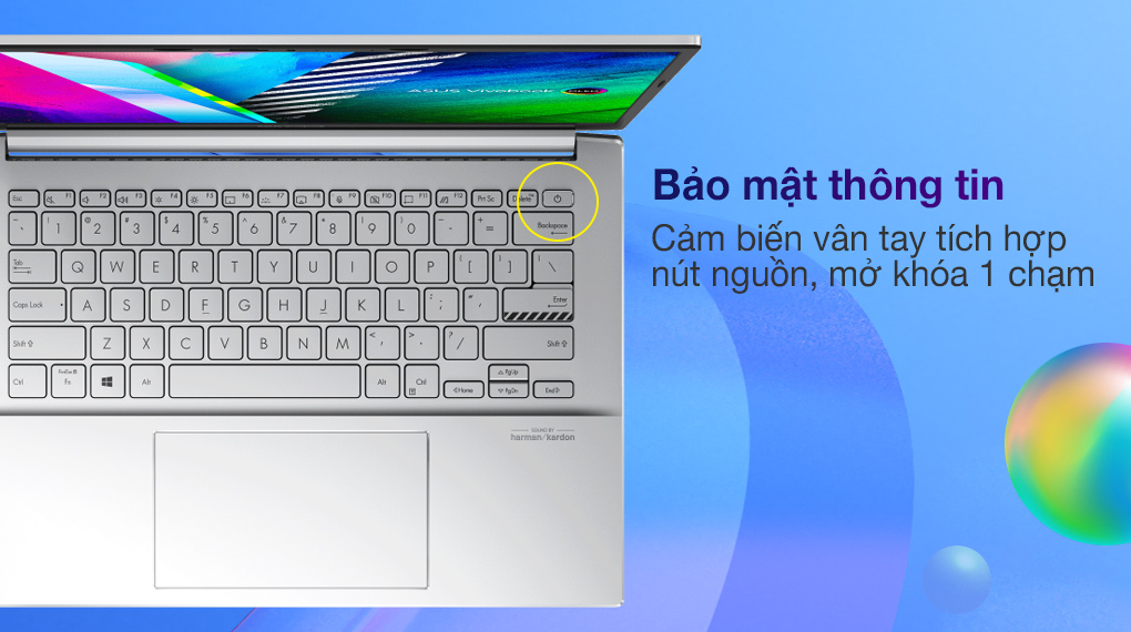 Asus VivoBook Pro OLED M3401QA R5 5600H (KM006W) - Bảo mật vân tay