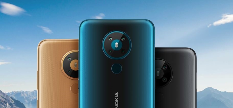 Cụm camera sau của điện thoại Nokia 5.3 với thiết kế tròn mới lạ